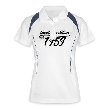 Limited Edition est 1959 - Frauen Polo atmungsaktiv - Weiß/Navy - Vorne