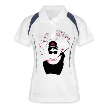 Fille de diamant - Princesse Bijoux - Bijoux - Polo respirant Femme - blanc/marine - Devant