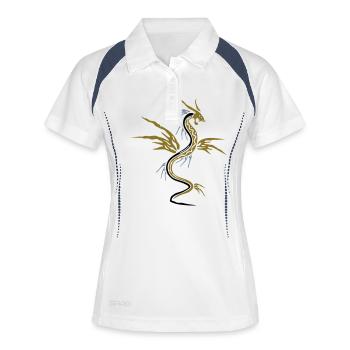 Dragon (3c) - Women's Polo breathable - white/navy - Front
