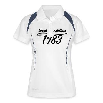 Limited Edition 1983 is - Polo respirant Femme - blanc/marine - Devant