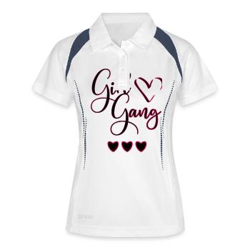 Best Friends Shirt for 3 - Girl Gang - Women's Polo breathable - white/navy - Front