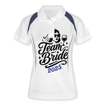 L’équipe Bride 2025 - Polo respirant Femme - blanc/marine - Devant
