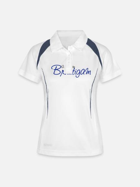 ich_bin_der_braeutigam - Women's Polo breathable - white/navy