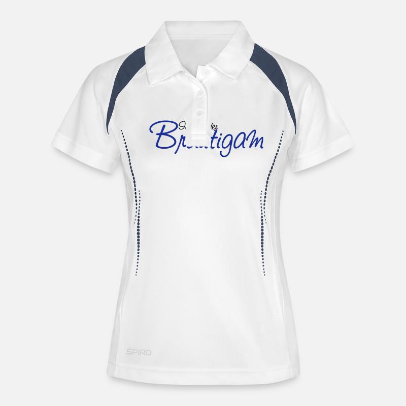 ich_bin_der_braeutigam - Women's Polo breathable - white/navy