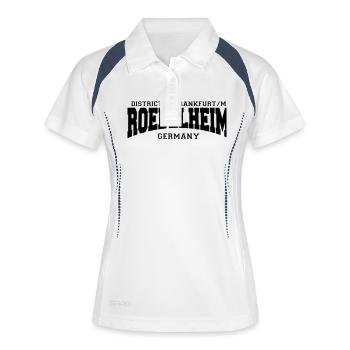 Francfort ROEDELHEIM - Polo respirant Femme - blanc/marine - Devant
