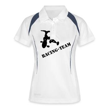Racing Team - Women's Polo breathable - white/navy - Front