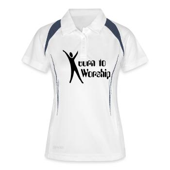 Born to Worship - Women's Polo breathable - white/navy - Front