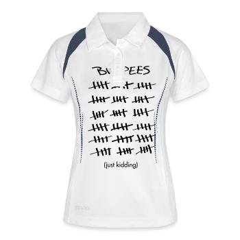 Burpees Count (Just Kidding) - Women's Polo breathable - white/navy - Front
