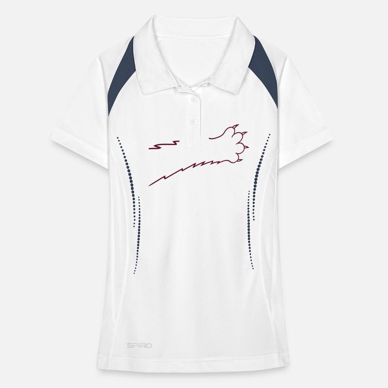 Cats, claws, paws, paws, sharp claws, scratching Women's Polo breathable