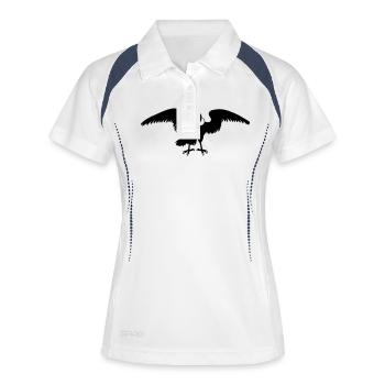colombia andes condor drawing - Women's Polo breathable - white/navy - Front
