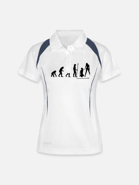 evolution_wedding1 - Women's Polo breathable - white/navy