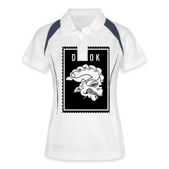 Doyok - Wayang - Women's Polo breathable - white/navy - Front