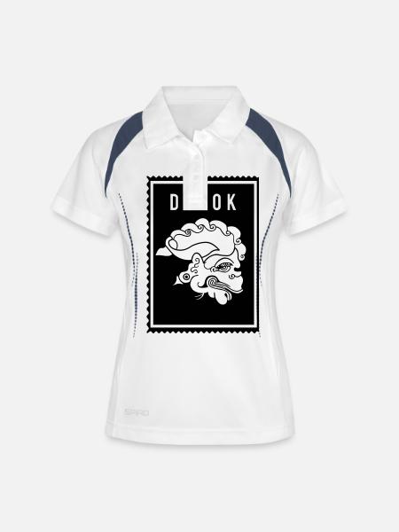 Doyok - Wayang - Women's Polo breathable - white/navy