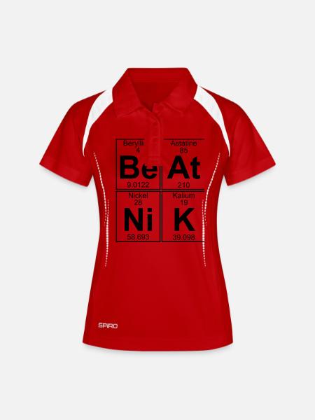 Be-A-Ni-K (beatnik) - complet - Polo respirant Femme - blanc/marine