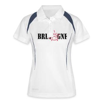Anarchy Britain - Women's Polo breathable - white/navy - Front