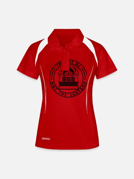 I'm the DJ not the jukebox (B, 1c) - Women's Polo breathable - white/navy
