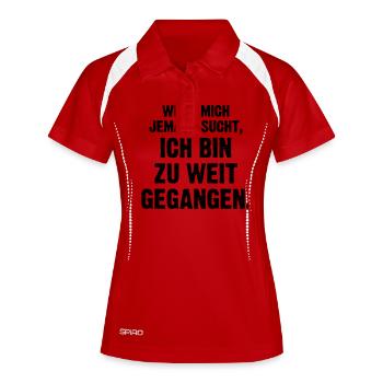 I've gone too far - Women's Polo breathable - white/navy - Front