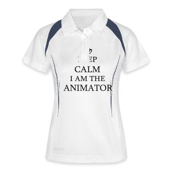 Animator - Women's Polo breathable - white/navy - Front