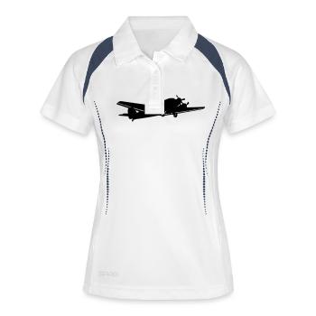 Aunt Ju 52 Dessau pilot historic gift - Women's Polo breathable - white/navy - Front