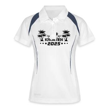 Croatie 2025 - Polo respirant Femme - blanc/marine - Devant
