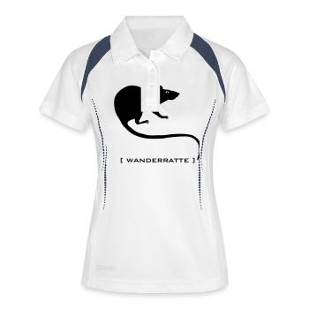 rongeur souris de rat rongeurs Rattus animal de - Polo respirant Femme - blanc/marine - Devant