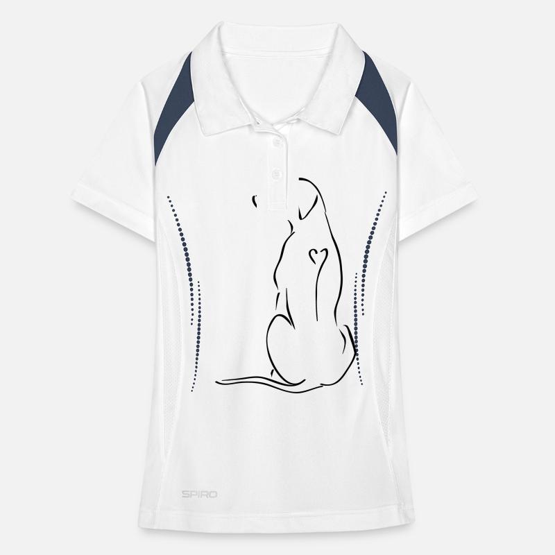 Ridgeback in Not Logo Single Hund Frauen Polo atmungsaktiv