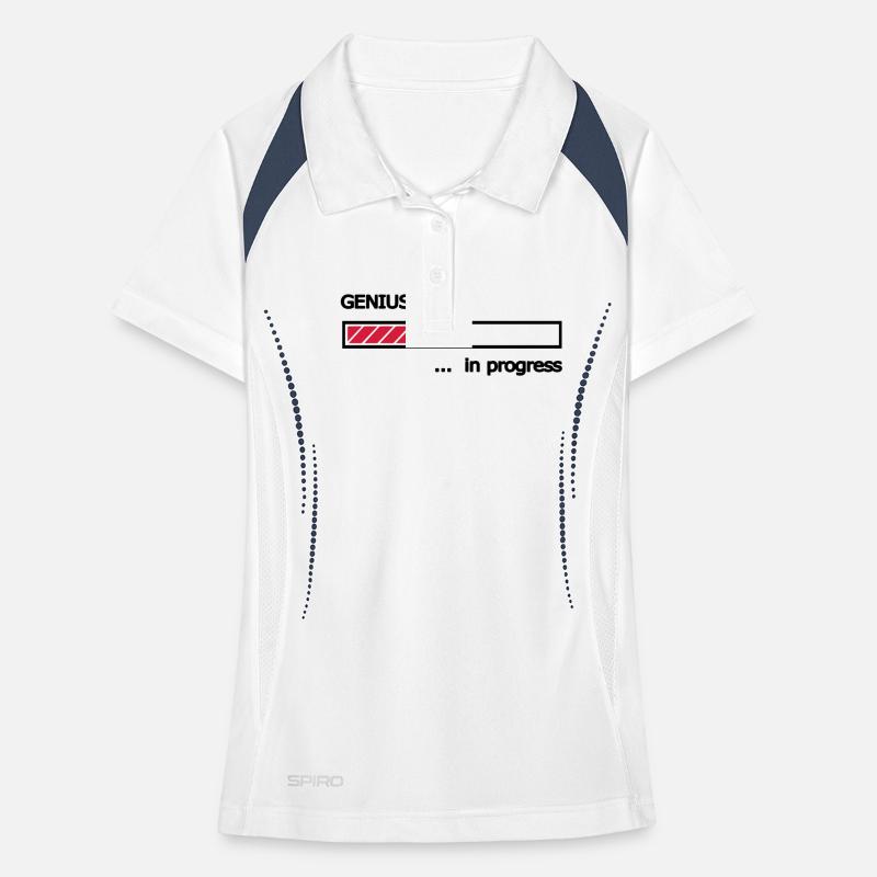 Genius in progress loading bars Loading Bar Women's Polo breathable