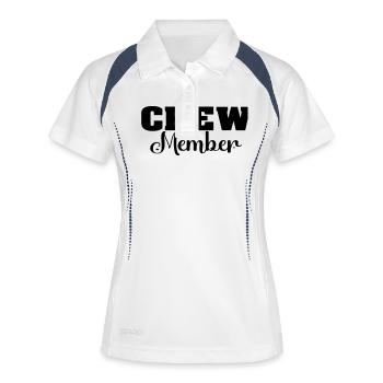 Membres d’équipage - Polo respirant Femme - blanc/marine - Devant