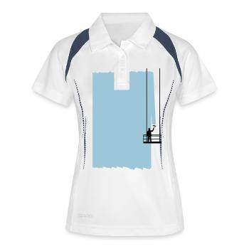 façades Peinture - Polo respirant Femme - blanc/marine - Devant