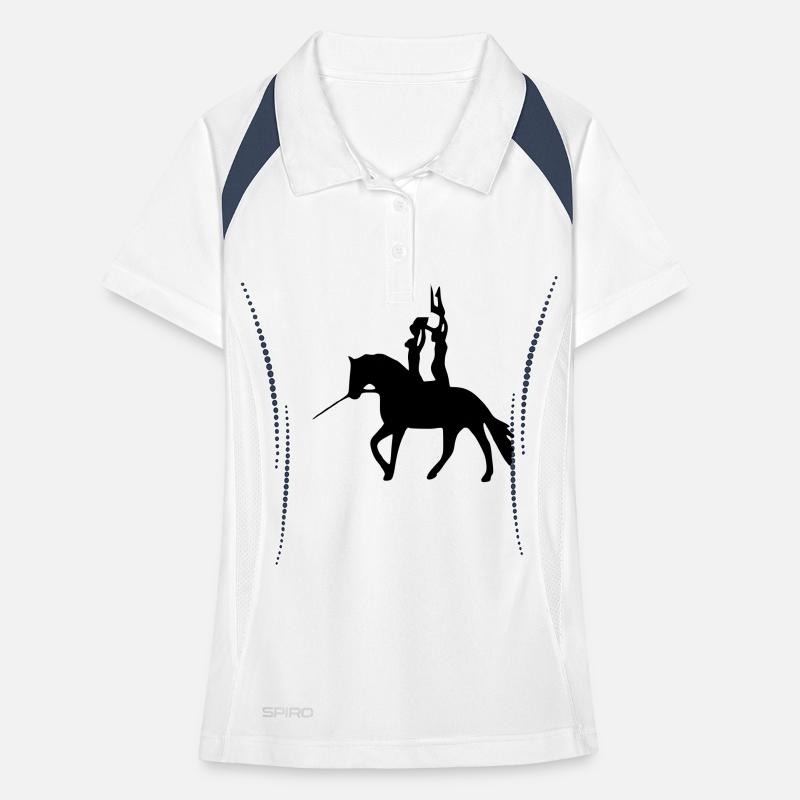 Voltigieren Dreierübung Frauen Polo atmungsaktiv