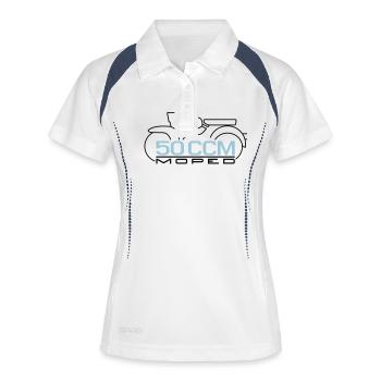 Moped Sperber Habicht 50 ccm Emblem - Women's Polo breathable - white/navy - Front
