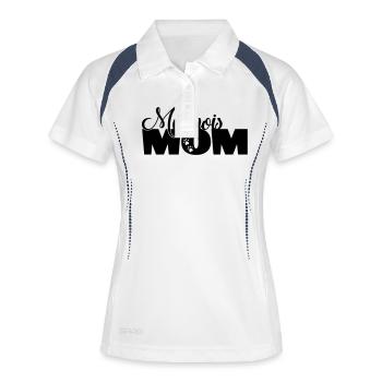 Malinois Mom Dog Dog mom saying fun - Women's Polo breathable - white/navy - Front