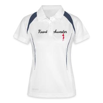 Nurse - Women's Polo breathable - white/navy - Front