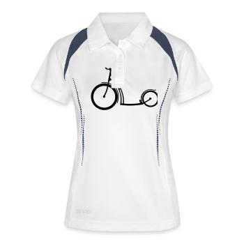 Scooter - Polo respirant Femme - blanc/marine - Devant