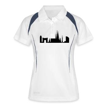 Skyline Barcelona Spain - Women's Polo breathable - white/navy - Front