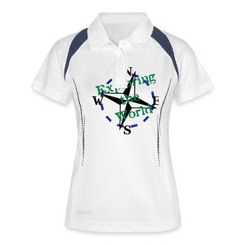 Compass - Explorer le monde - Vector 3 Couleur - Polo respirant Femme - blanc/marine - Devant