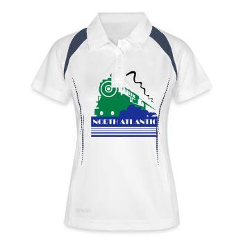 North Atlantic Art Deco Railway - Women's Polo breathable - white/navy - Front
