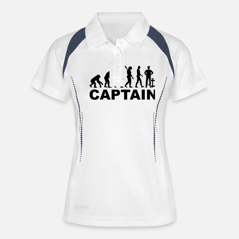 Captain - Women's Polo breathable - white/navy