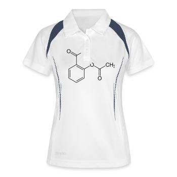 acetyl - Women's Polo breathable - white/navy - Front