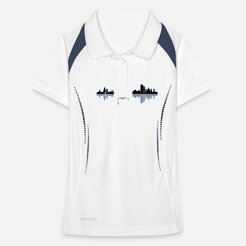 Skyline Berlin Frauen Polo atmungsaktiv