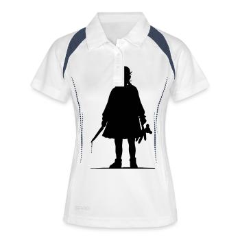Killerinstinkt - Frauen Polo atmungsaktiv - Weiß/Navy - Vorne