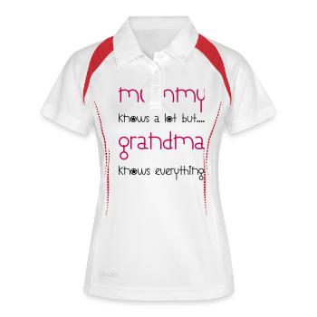 Grandma - Women's Polo breathable - white/navy - Front