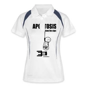 Apoptosis - Women's Polo breathable - white/navy - Front