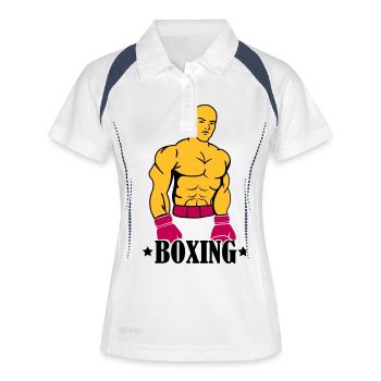 Boxing Boxer - Women's Polo breathable - white/navy - Front