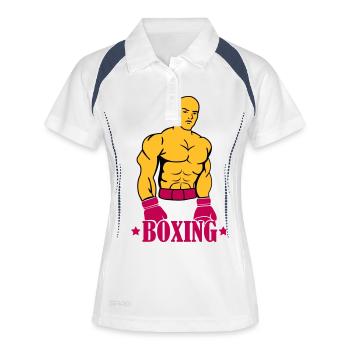 Boxing Boxer - Women's Polo breathable - white/navy - Front