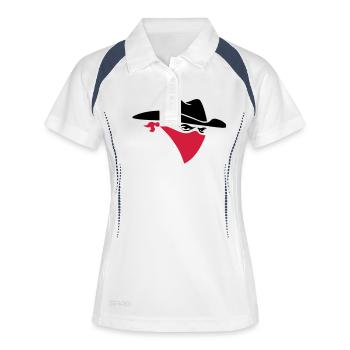 Cowboy - Women's Polo breathable - white/navy - Front