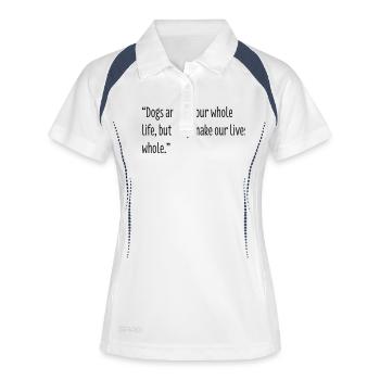 Dog Lovers - Women's Polo breathable - white/navy - Front