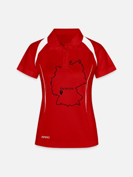 Karlsruhe - Women's Polo breathable - white/navy