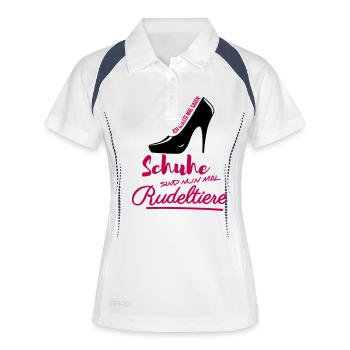 Schuhe Rudeltiere shoppen Schuhtick High heels - Frauen Polo atmungsaktiv - Weiß/Navy - Vorne