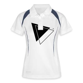 triangle minimal hipster fashion - Women's Polo breathable - white/navy - Front